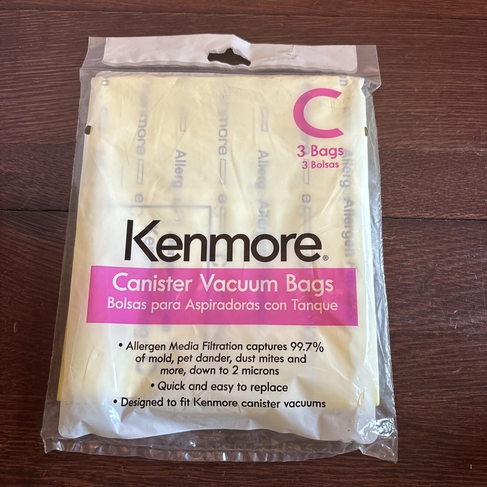 Kenmore 54321 Kenmore Vacuum Bag, Type C, 3-pack Genuine OEM Part‎